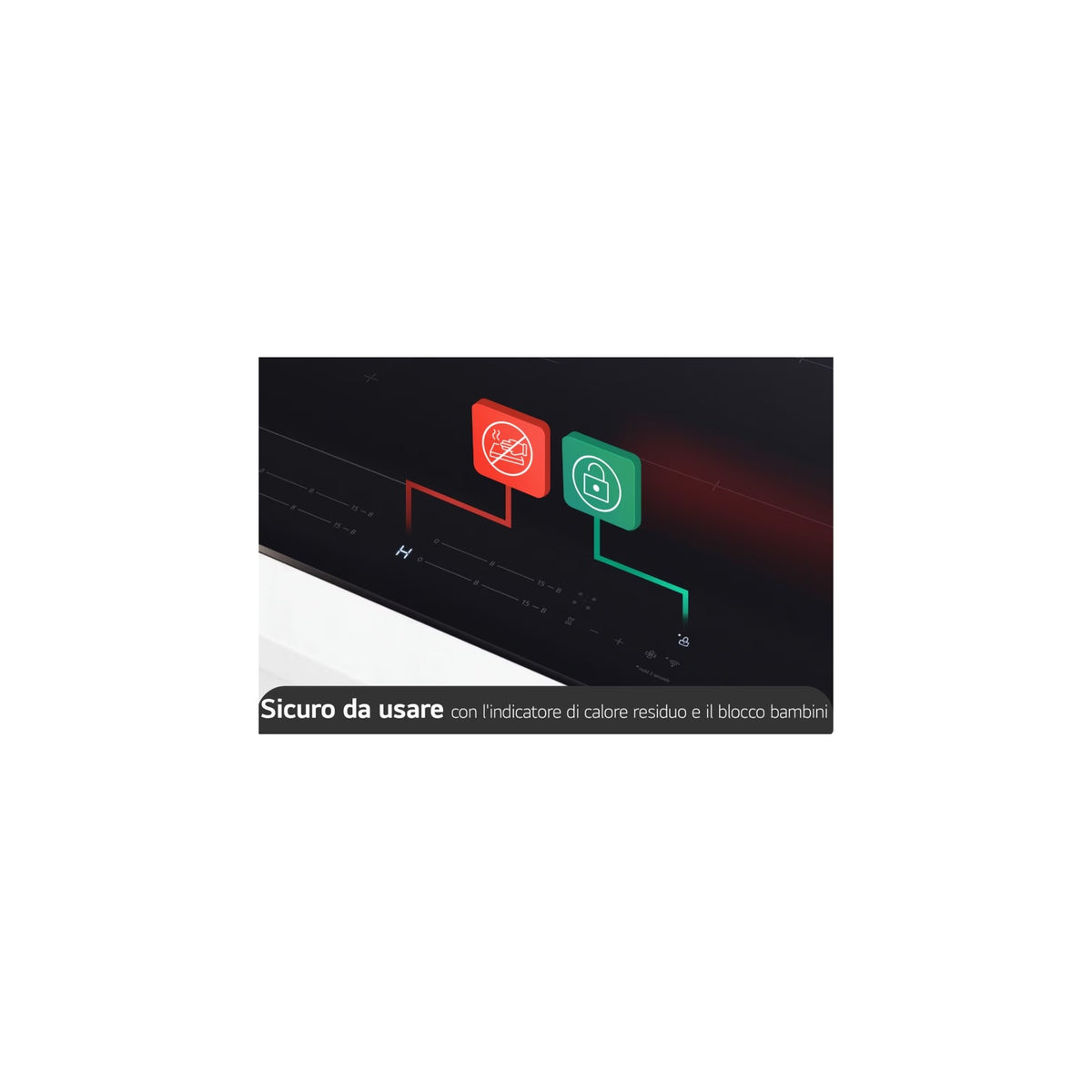 Lg CCI7Z2438BA Piano cottura a Induzione 60cm, 4 zone e 2 flex, Wifi - Nero