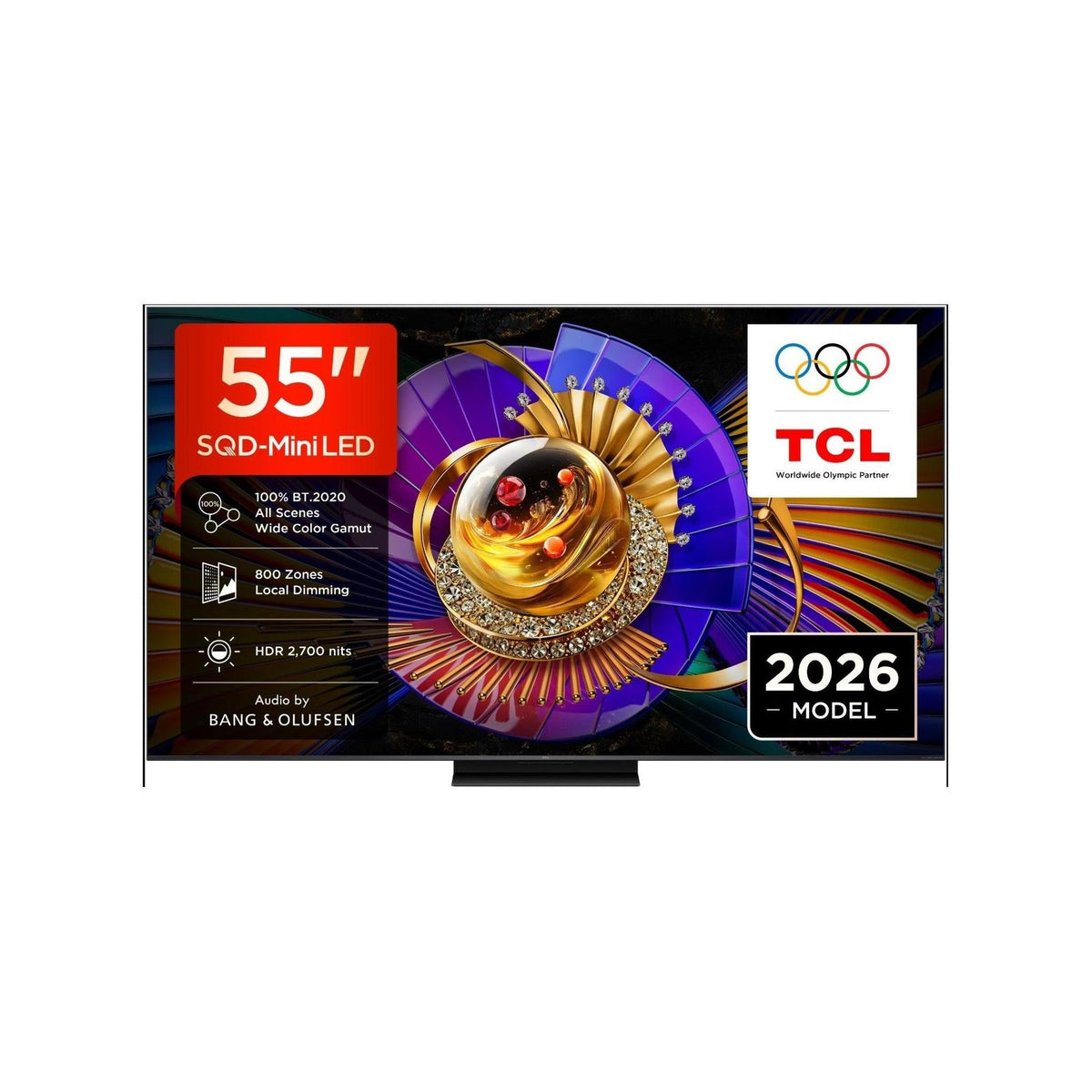 Tcl 55C7L Tv SQD-Mini LED 55'' Smart tv, 4K Ultra HD, Classe E