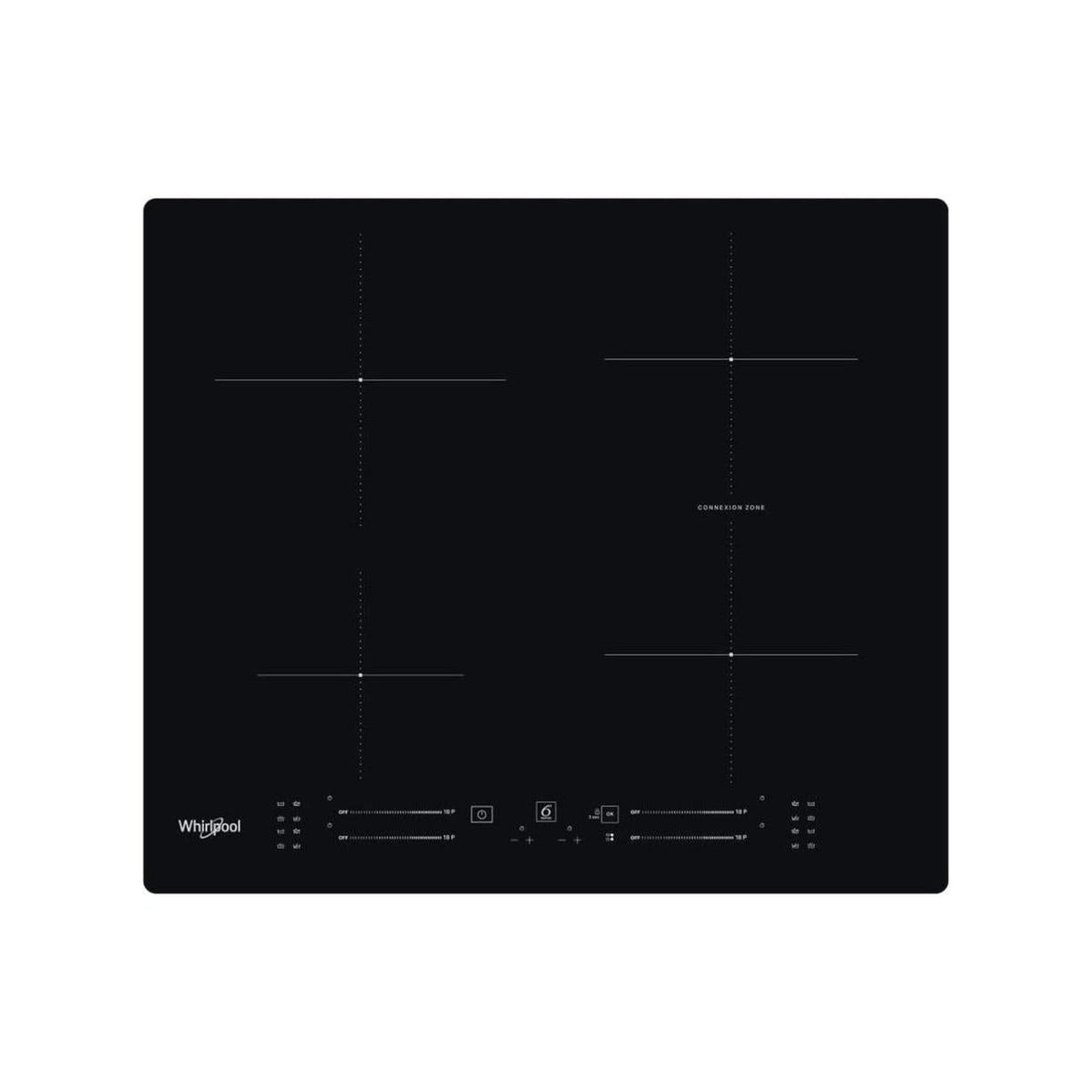 WHIRLPOOL WB S2560 NE PIANO COTTURA A INDUZIONE 60CM 4 ZONE COLORE NERO - WBS2560NE