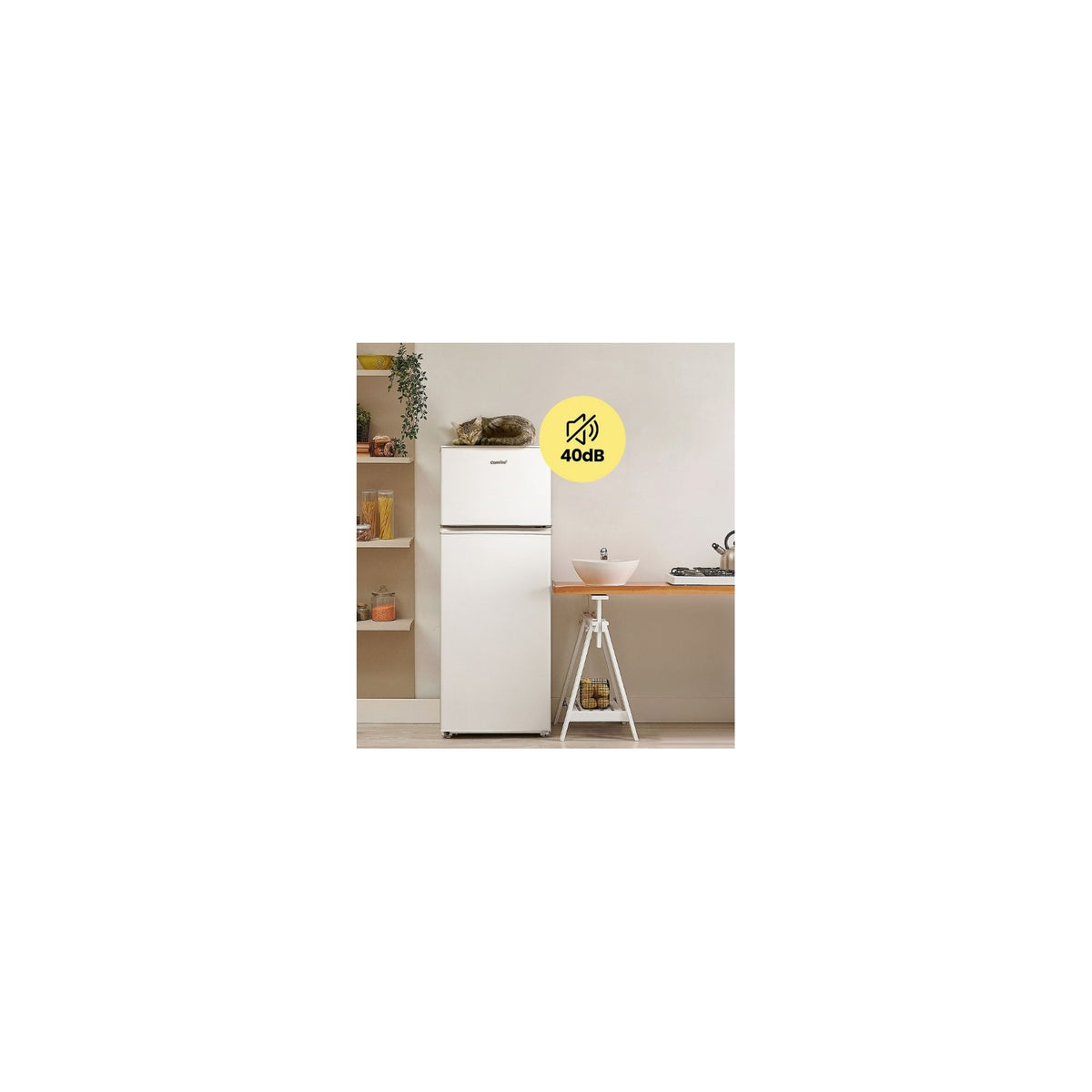 COMFEE' RCT284WH2A Frigorifero Doppia porta Statico 204lt Classe E - Bianco