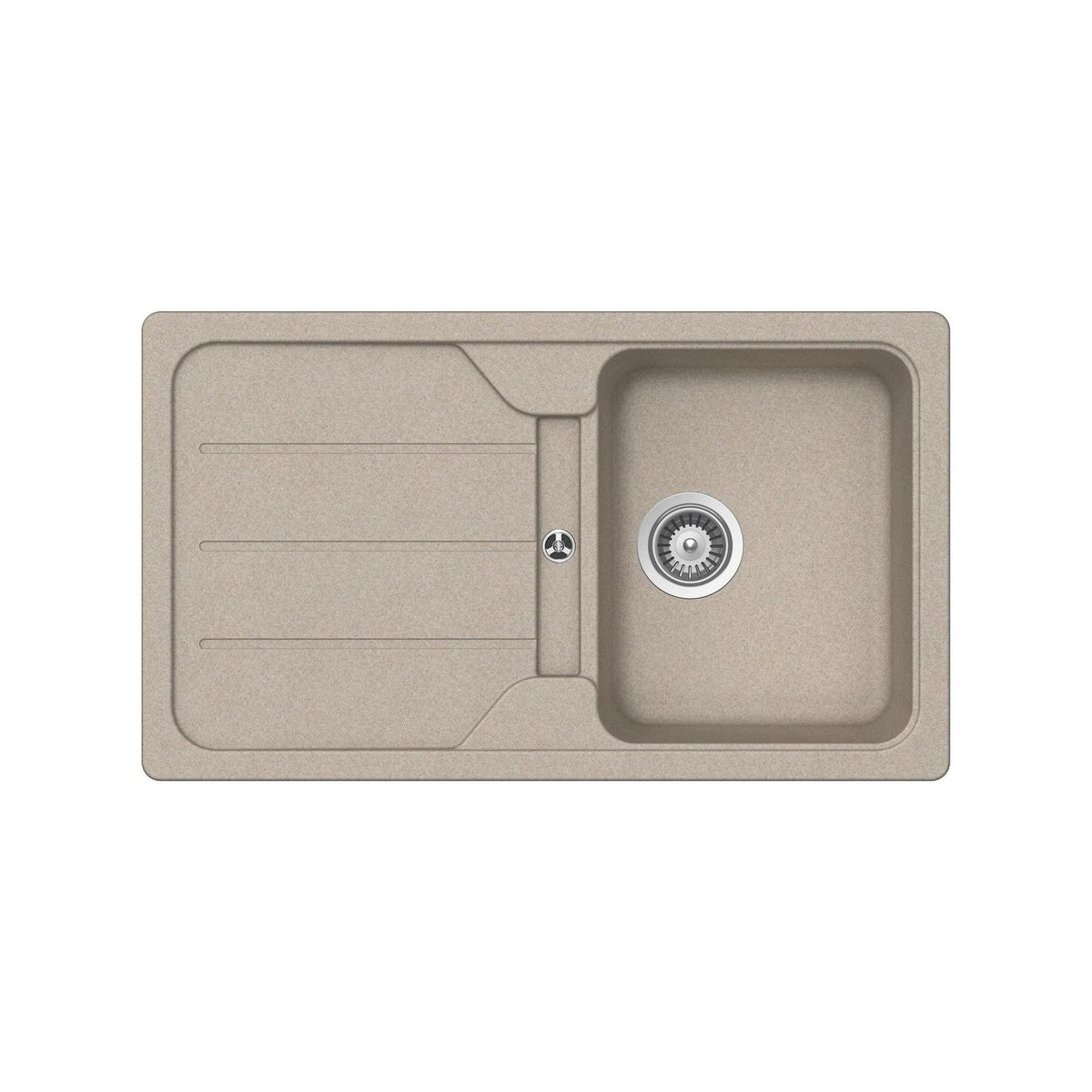 SCHOCK FOMD100A58 LAVELLO DA INCASSO 1 VASCA + GOCCIOLATOIO REVERSIBILE 86X50 CM COLORE AVENA