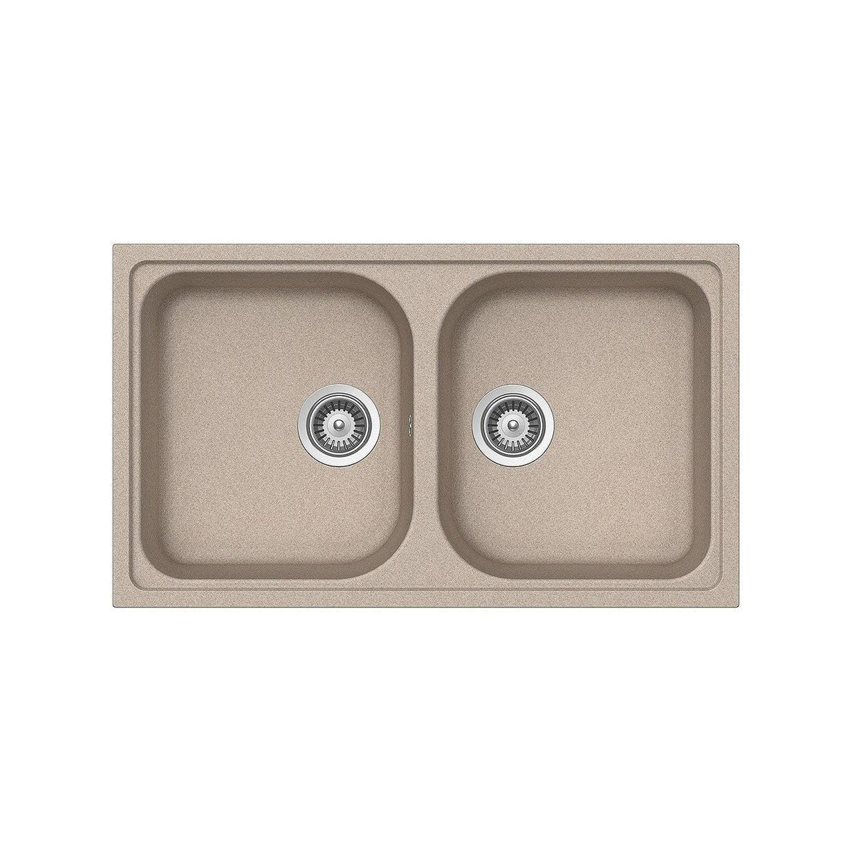 SCHOCK FOMN200A58 LAVELLO DA INCASSO 2 VASCHE 86x50 CM COLORE AVENA - PROMO