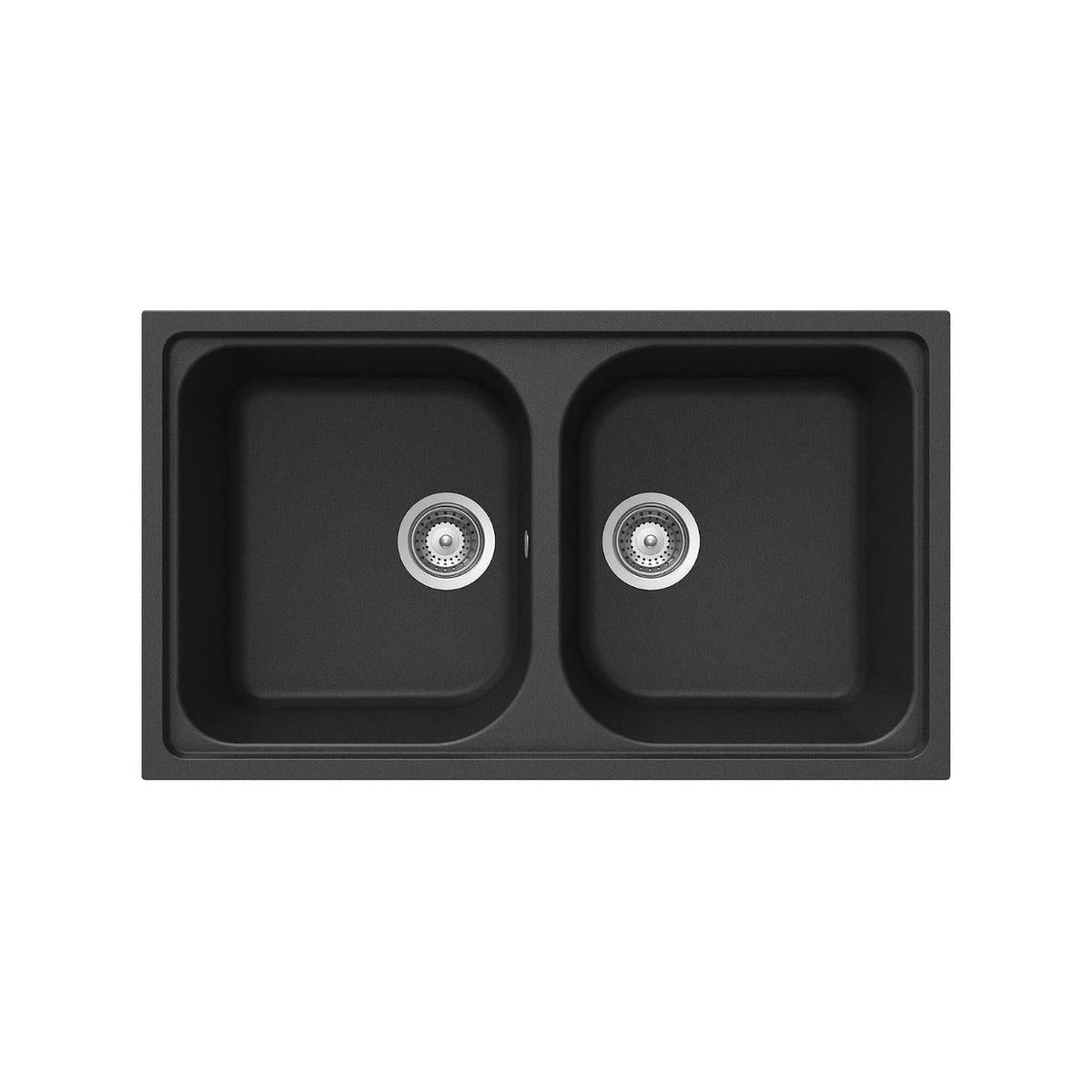 SCHOCK FOMN200A51 LAVELLO DA INCASSO 2 VASCHE 86X50CM IN CRISTALITE PLUS COLORE ANTRACITE - PROMO