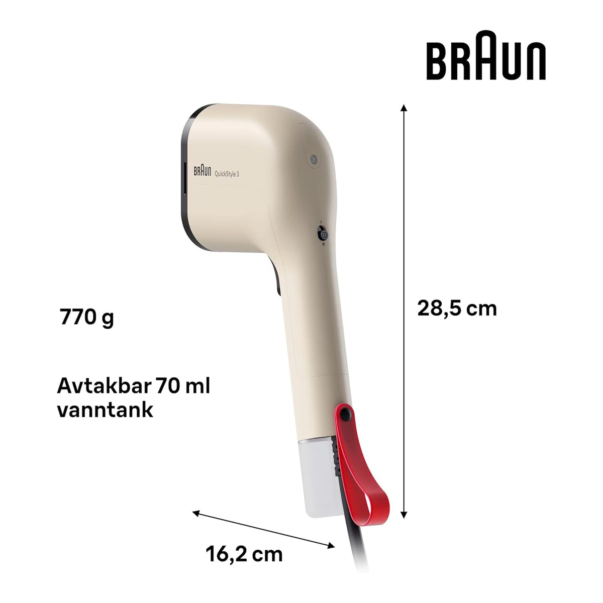 BRAUN GS3012BG Stiratore verticale QuickStyle 3