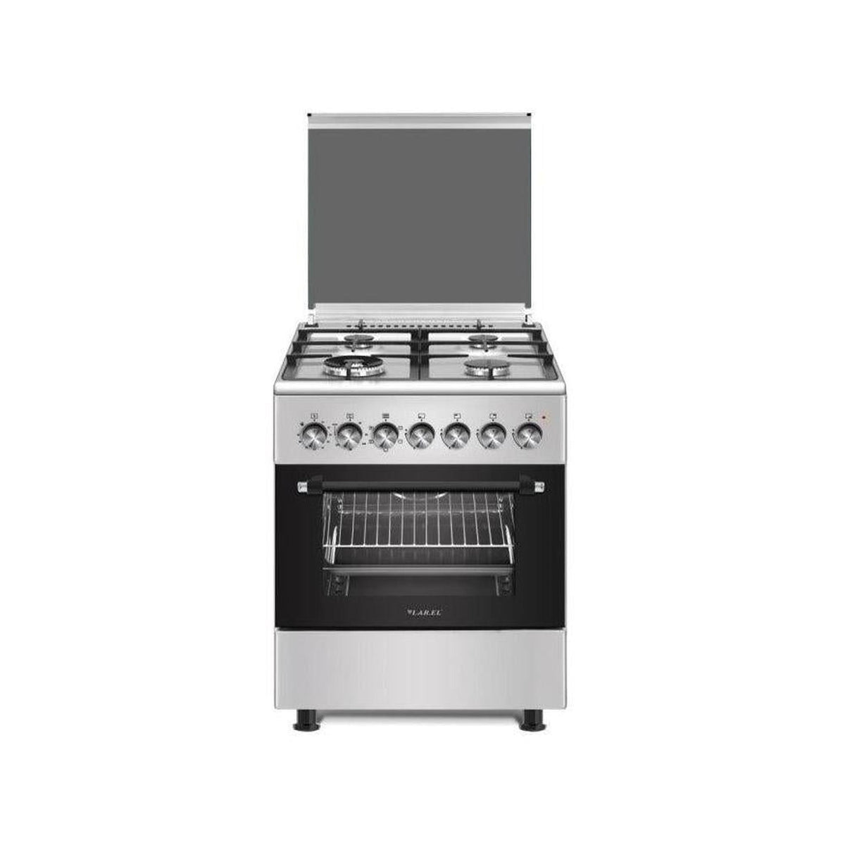OUTLET LAREL L60EX CUCINA 60X60 4 FUOCHI A GAS E FORNO ELETTRICO - INOX - CON DIFETTI