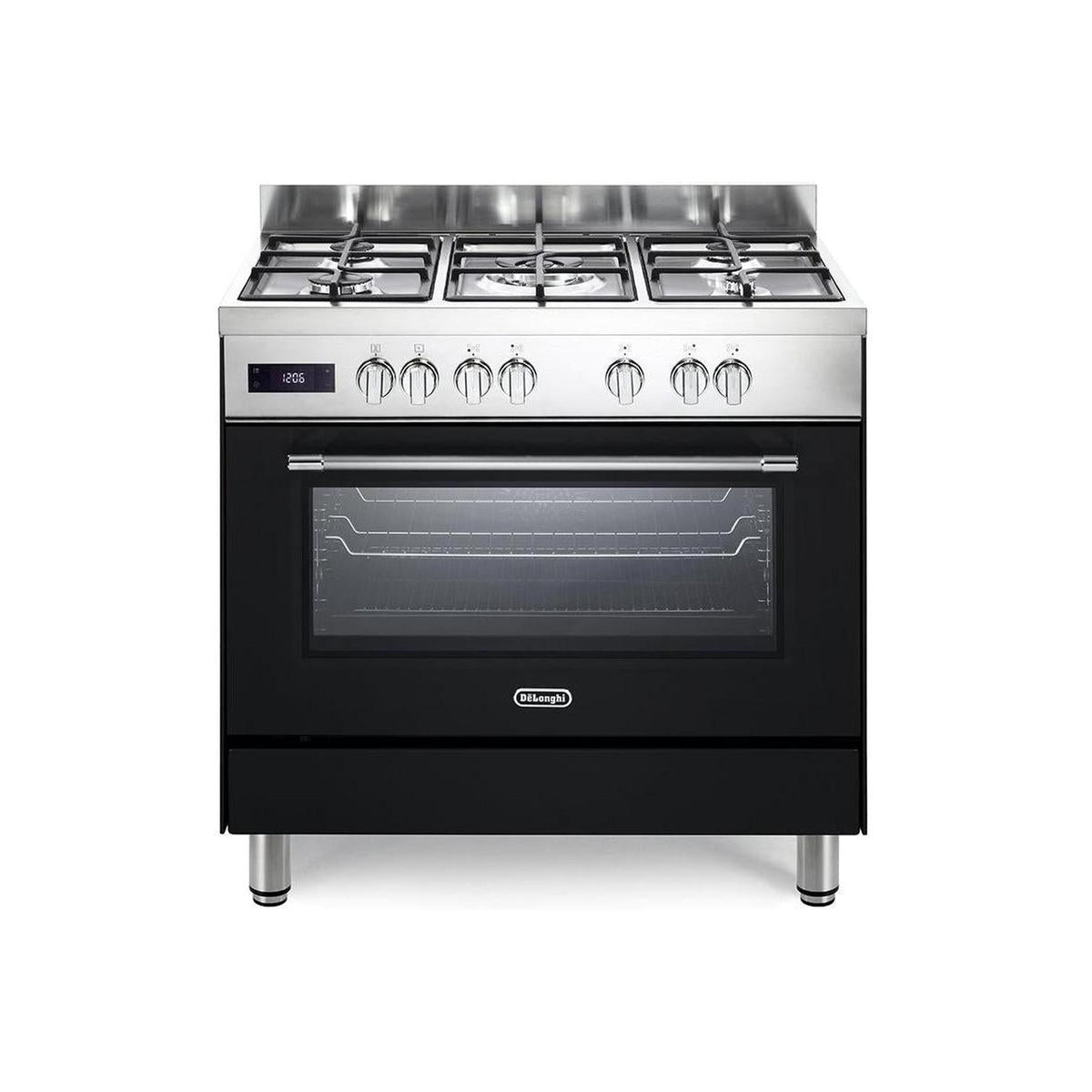 De Longhi PRO 96 MA ED Cucina a gas 90x60 5 fuochi con Forno Elettrico- PRO96MAED