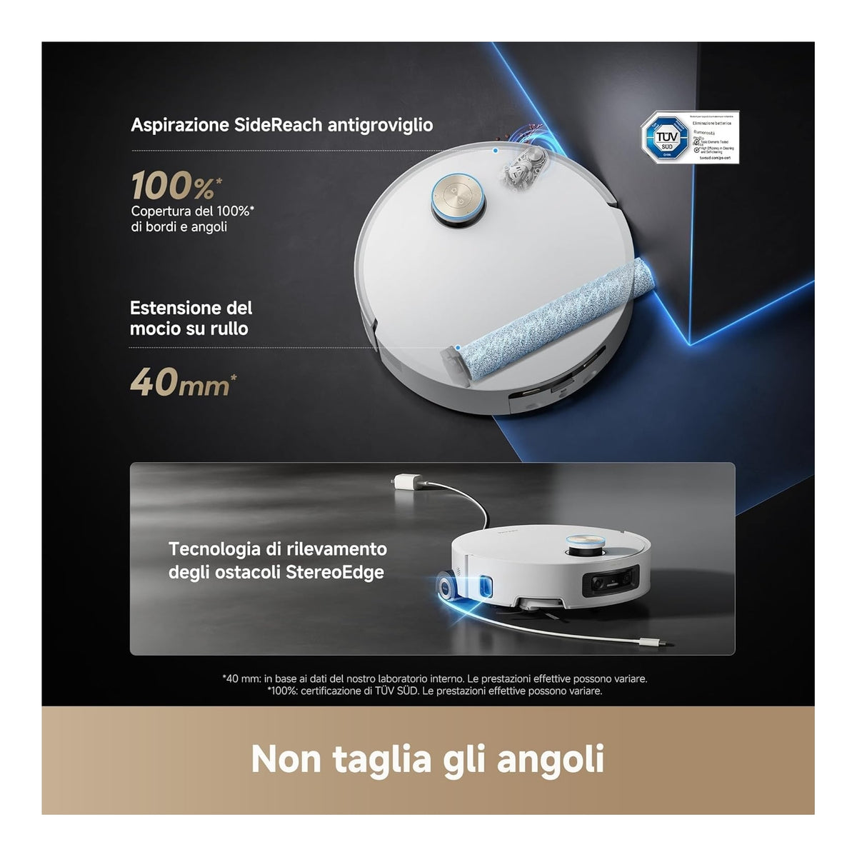 Dreame AQUA10ULTRAROLLERCOMPLETEWH Robot Aspira e Lava Aqua10 Ultra Roller Complete