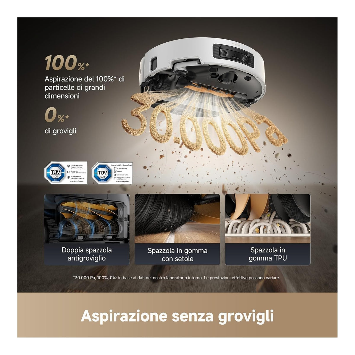Dreame AQUA10ULTRAROLLERCOMPLETEWH Robot Aspira e Lava Aqua10 Ultra Roller Complete