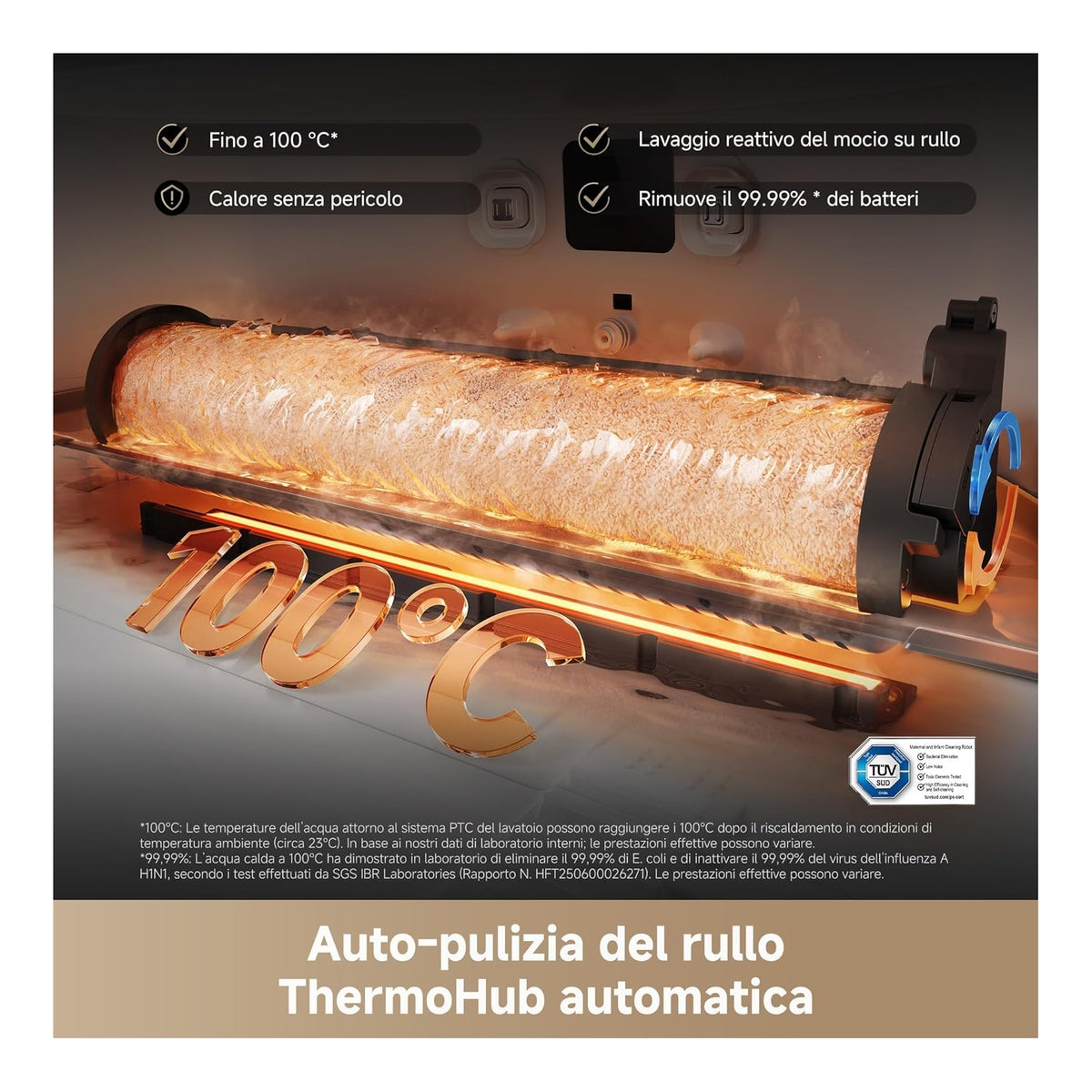 Dreame AQUA10ULTRAROLLERCOMPLETEWH Robot Aspira e Lava Aqua10 Ultra Roller Complete