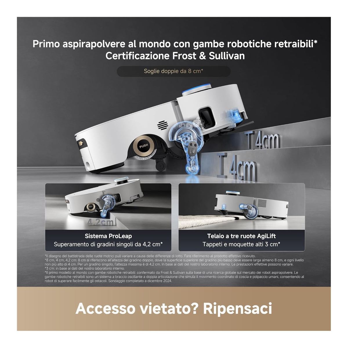 Dreame AQUA10ULTRAROLLERCOMPLETEWH Robot Aspira e Lava Aqua10 Ultra Roller Complete