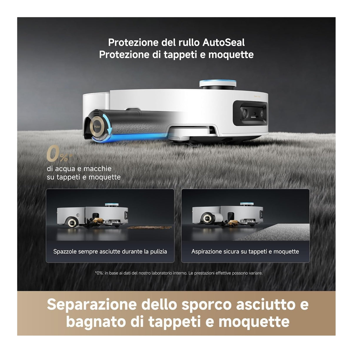 Dreame AQUA10ULTRAROLLERCOMPLETEWH Robot Aspira e Lava Aqua10 Ultra Roller Complete