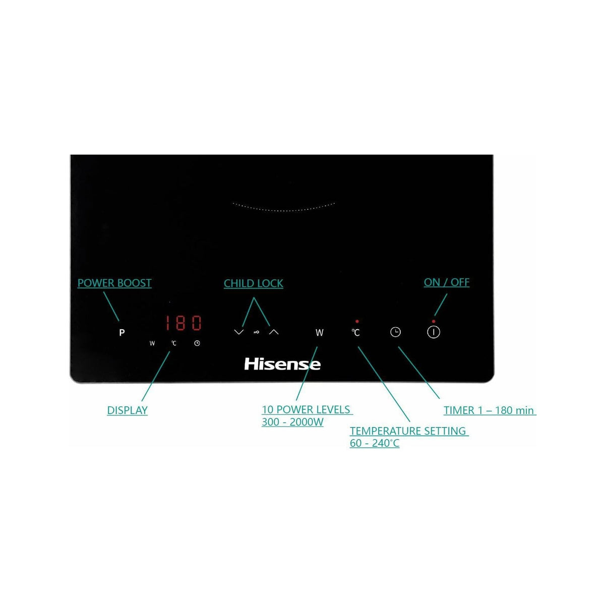 Hisense HIC2000Y Piastra a induzione 2000w
