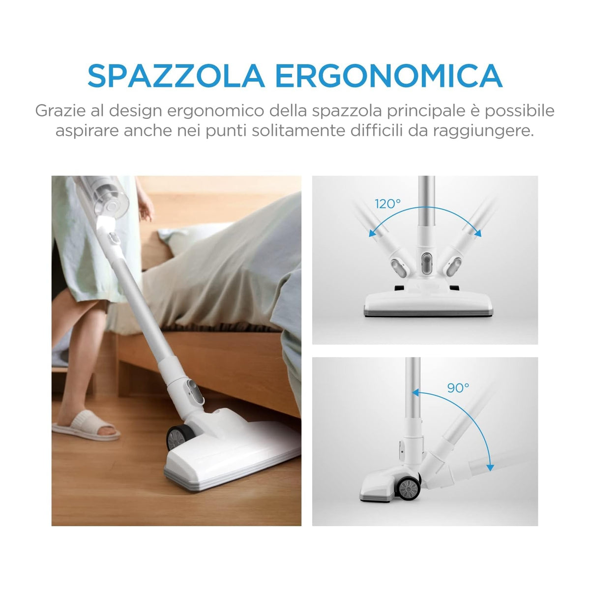 Midea MCS2045IT Scopa elettrica con filo senza sacchetto 0,45lt