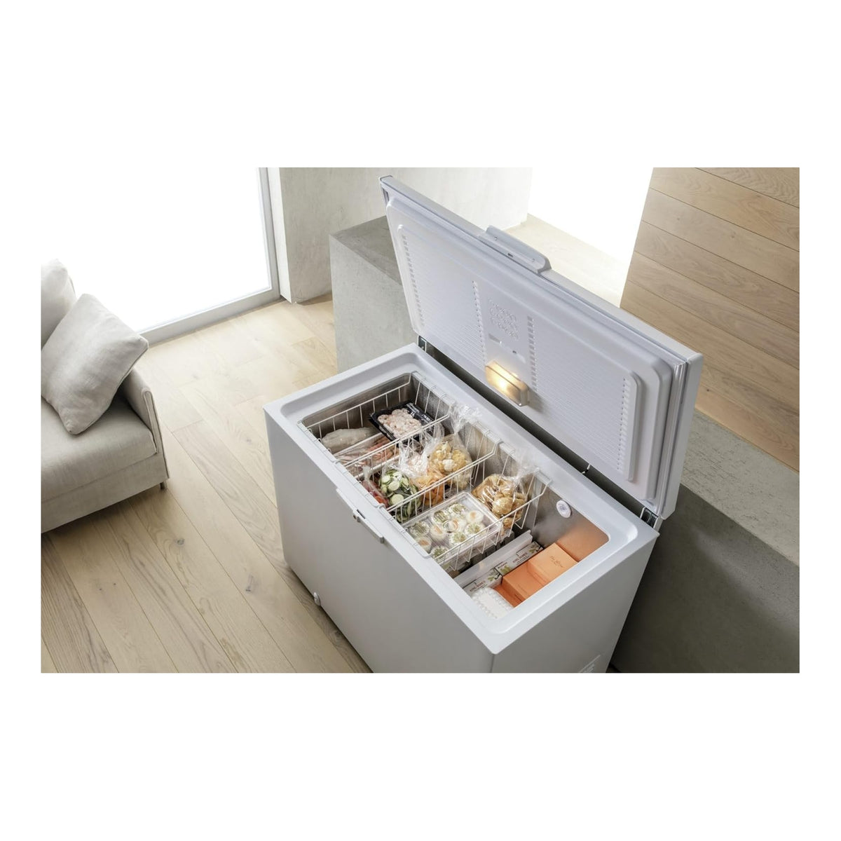 WHIRLPOOL WHE2535FO2 Congelatore Orizzontale a pozzetto 255Lt, Classe E