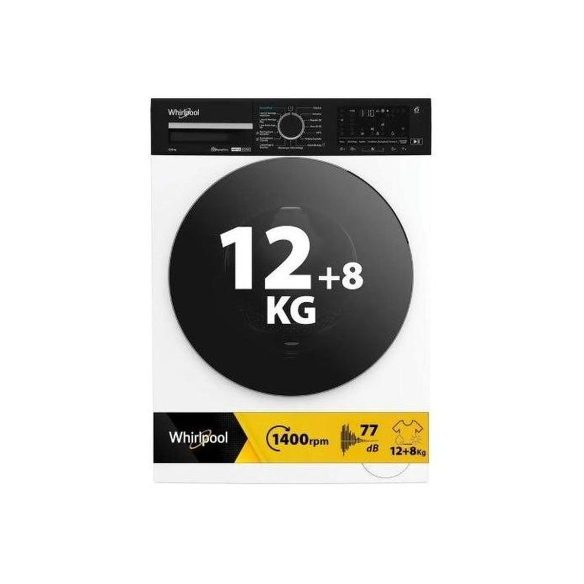Whirlpool WPD2836WADS-IT Lavasciuga 12/8Kg 1400 giri Vapore Autodose Classe A/D