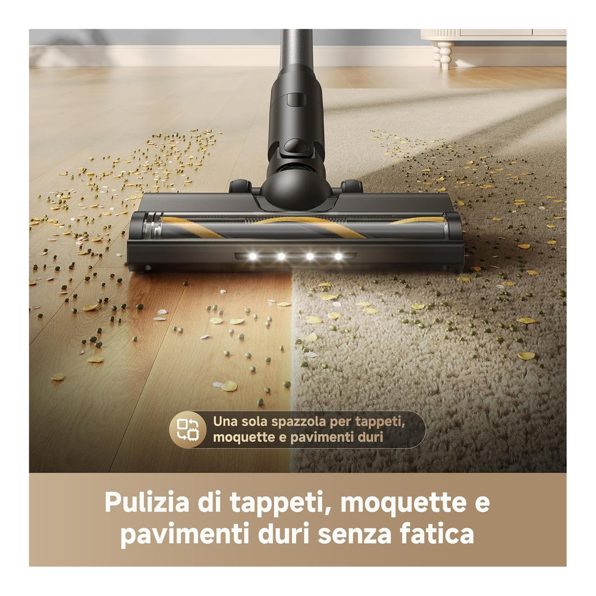 DREAME R10S LITE Scopa elettrica senza Fili con Luce Led