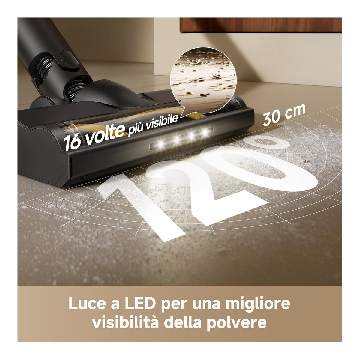 DREAME R10S LITE Scopa elettrica senza Fili con Luce Led