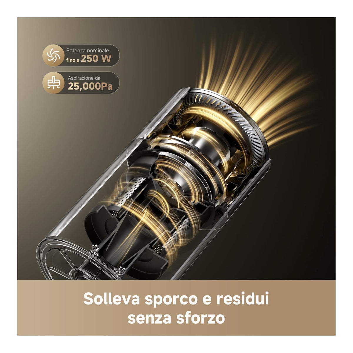 DREAME R10S LITE Scopa elettrica senza Fili con Luce Led