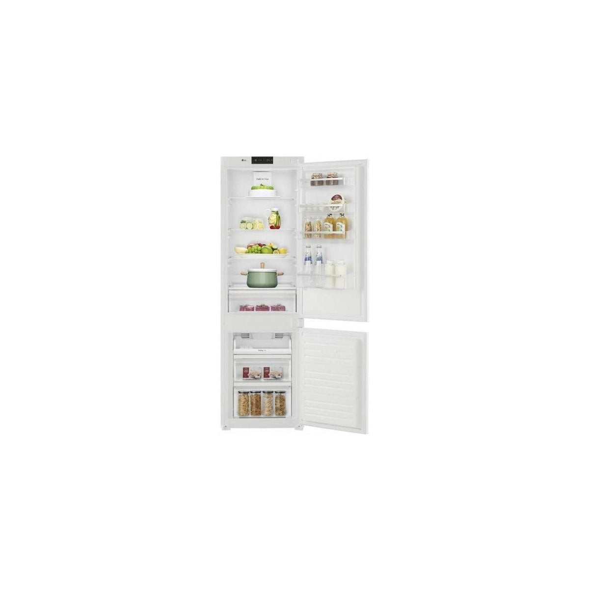 Lg GNM12VWHN Frigorifero combinato da incasso 242Lt freezer No Frost classe E bianco