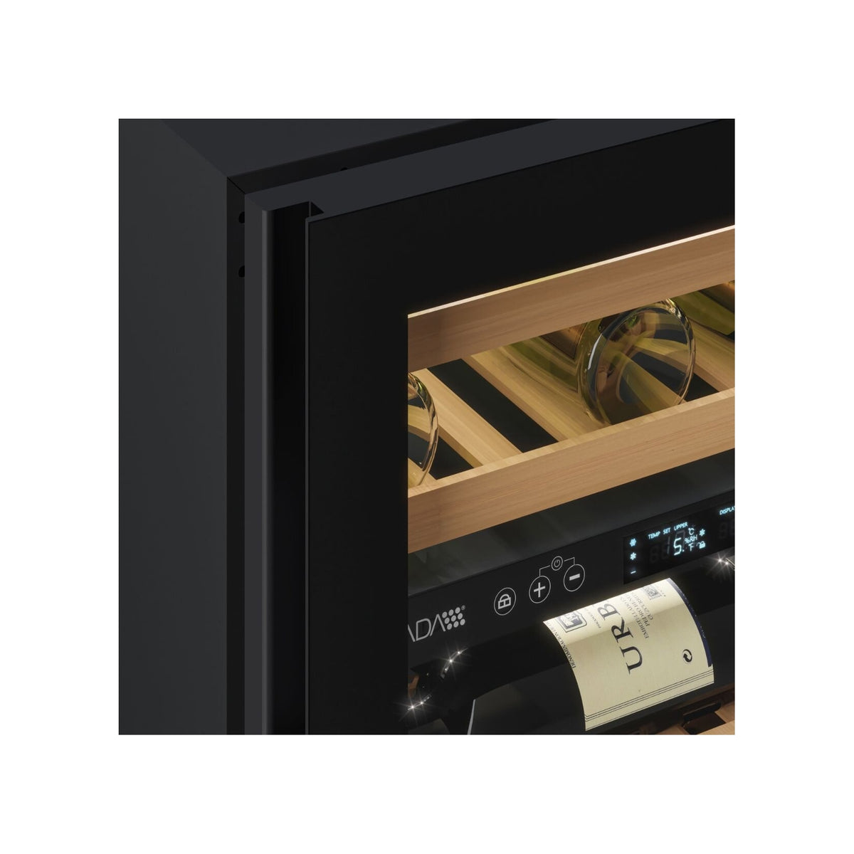 NEVADA NNW82-20D-BFG-NH Cantinetta vini da incasso 17 Bottiglie 2 temperature