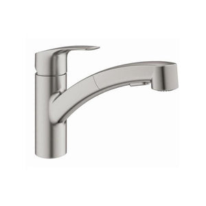 GROHE 30406DC0 Miscelatore monocomando per lavello cucina con doccetta estraibile - Inox