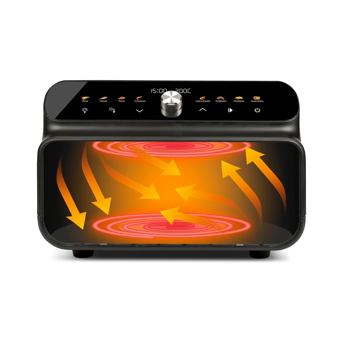 Girmi FG77 Ecofrit Grill Friggitrice ad aria + BBQ 10Lt 2000w
