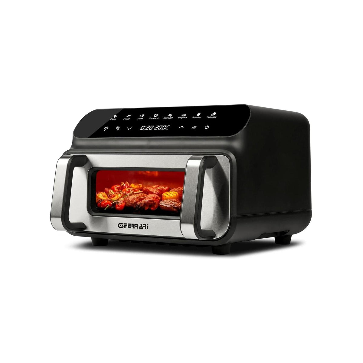 G3 Ferrari G10181 Friggisano BBQ Friggitrice ad aria + BBQ 10L 2000W 8 Programmi