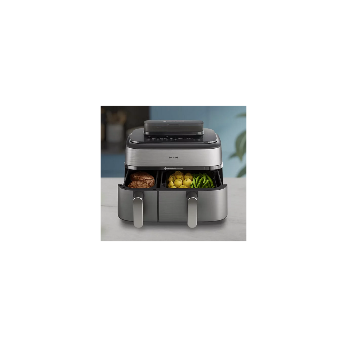 PHILIPS AIRFRYER NA555/00 SERIE 5000 FRIGGITRICE AD ARIA 9LT CON COTTURA A VAPORE