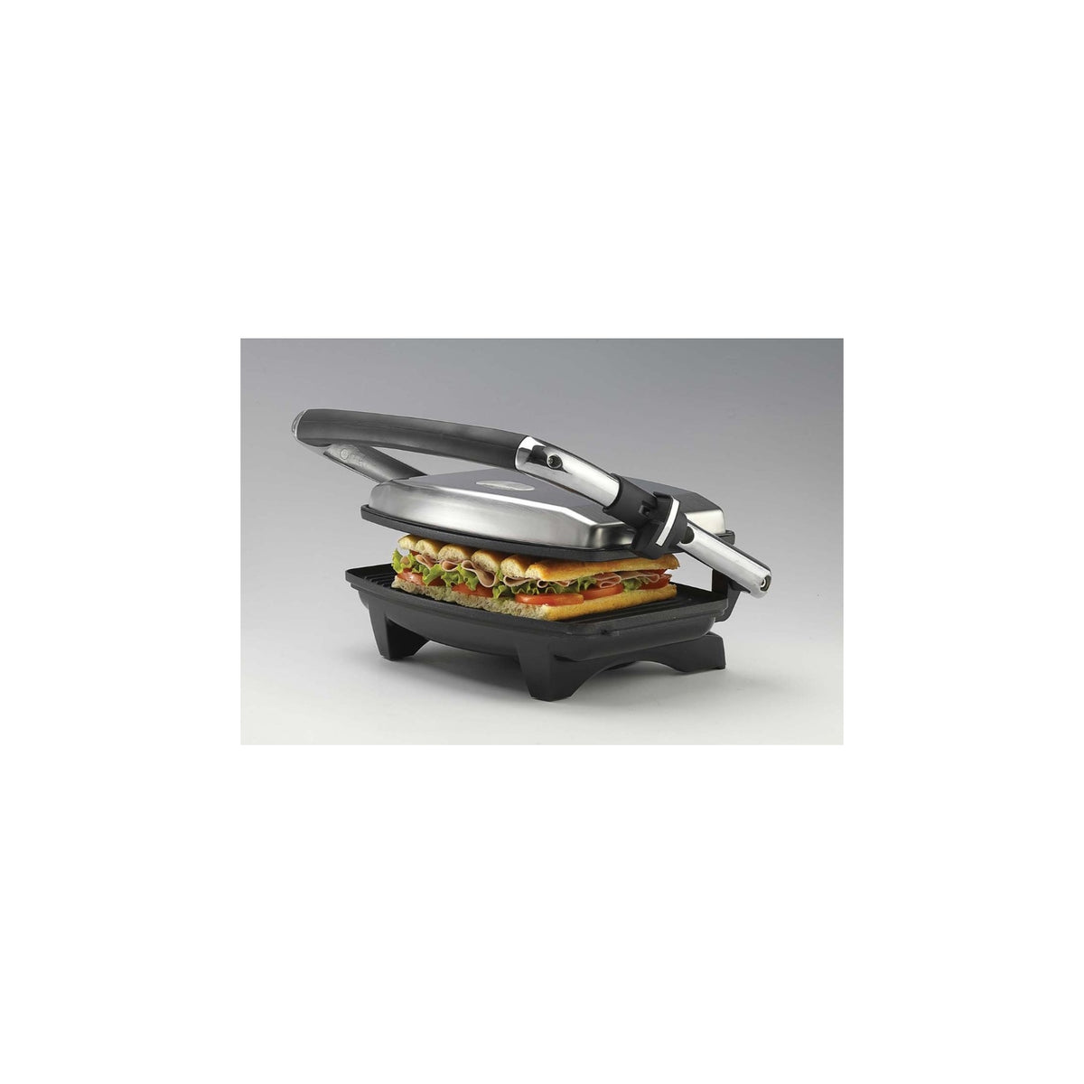 Ariete 1911 Toast & Grill Slim Piastra elettrica antiaderente 1000W - Argento