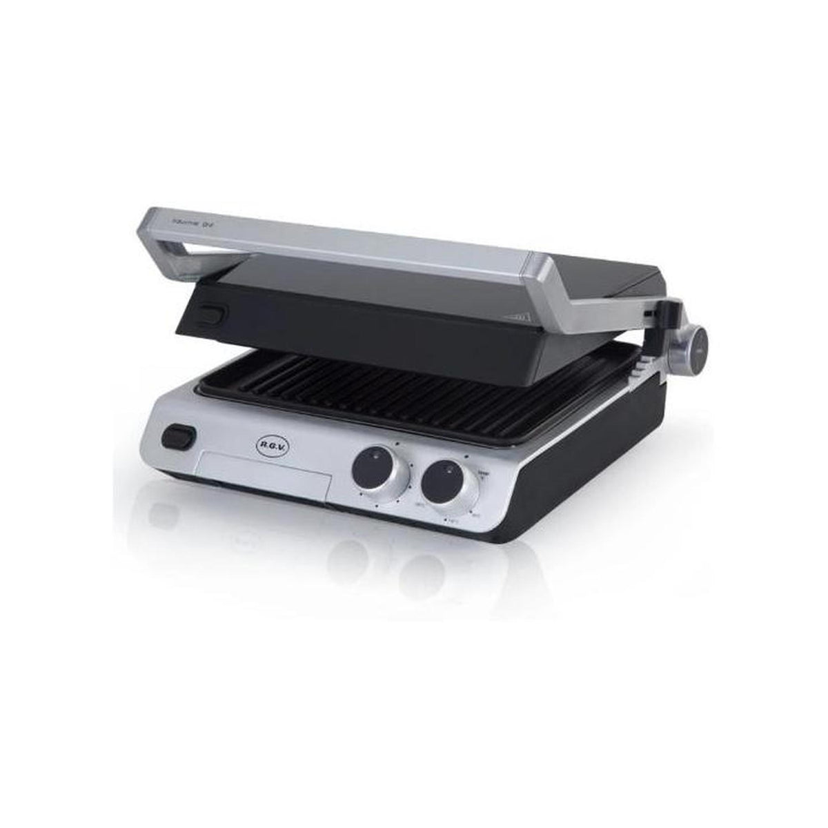 R.G.V INDUSTRIAL/GRILL BISTECCHIERA - 2000W - NERO/SILVER
