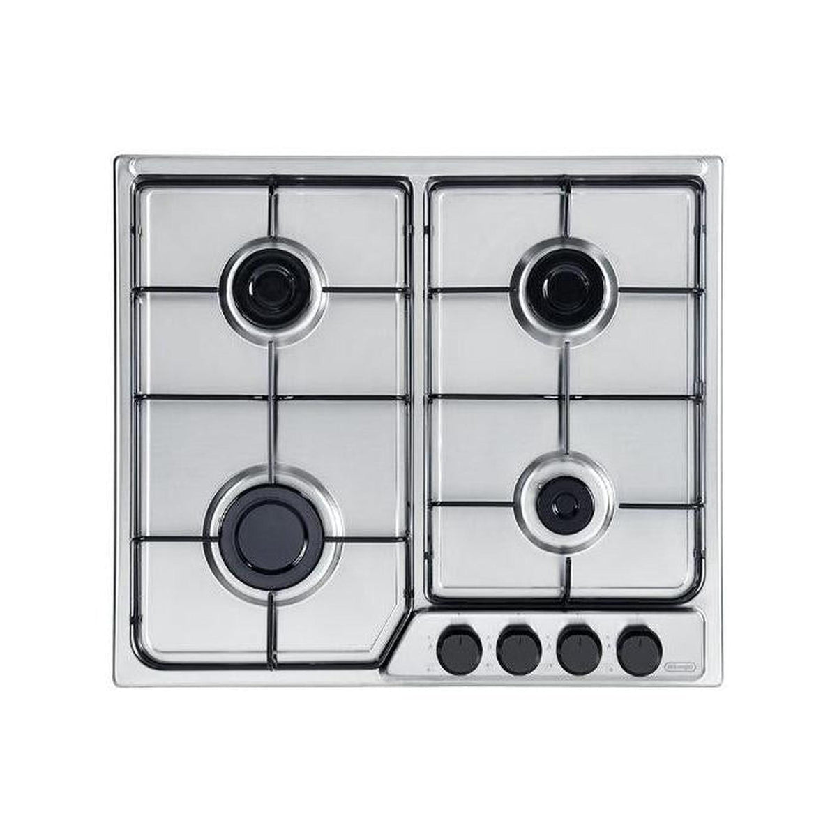 DE LONGHI YAF46ASV PIANO COTTURA DA INCASSO 60CM 4 FUOCHI A GAS INOX