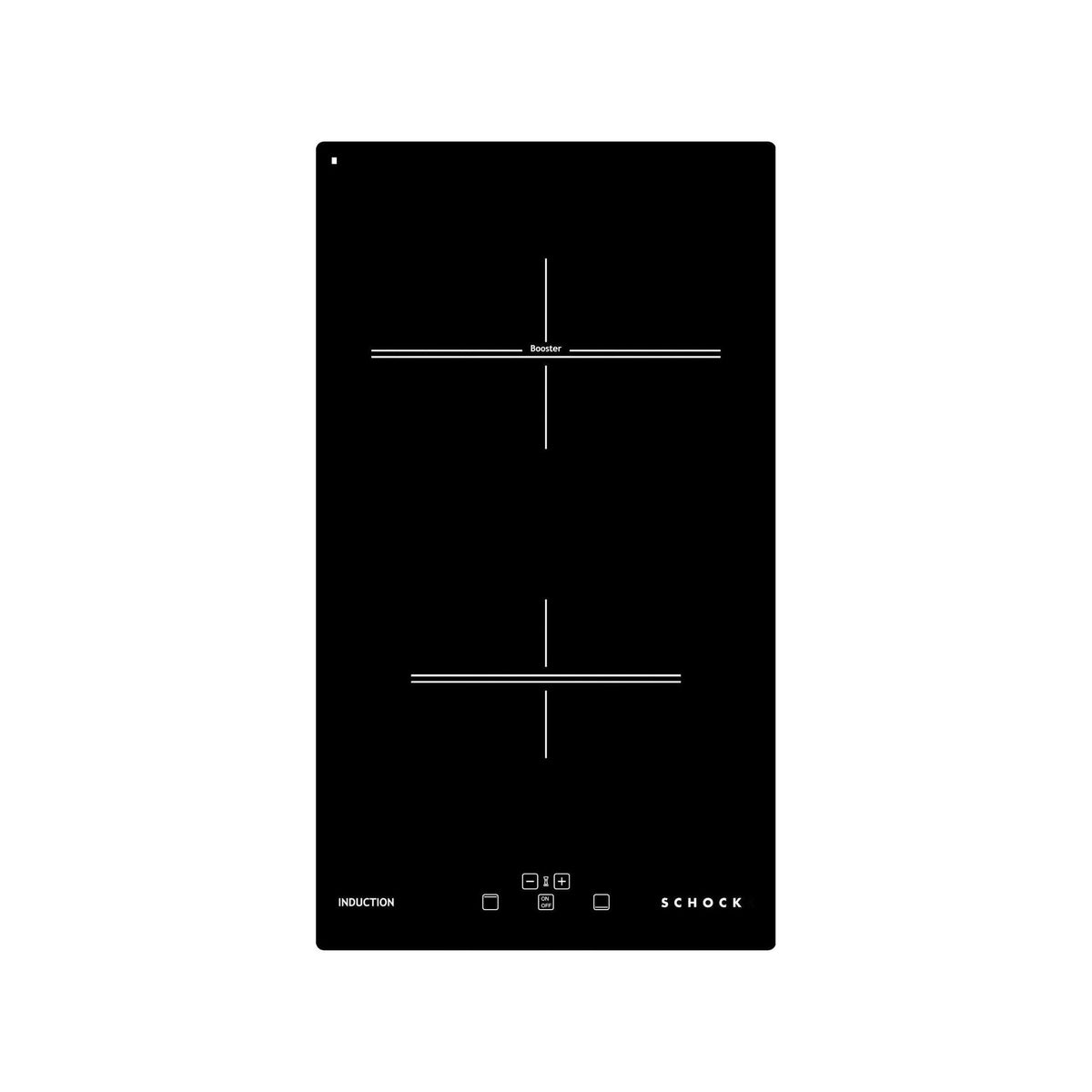 Schock STI32 Piano cottura da incasso a induzione 30cm 2 zone con Booster nero