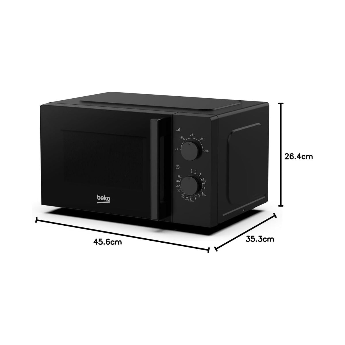 Beko MOC20100B2 Forno a Microonde 20Lt 5 Livelli Potenza 700 W - Nero