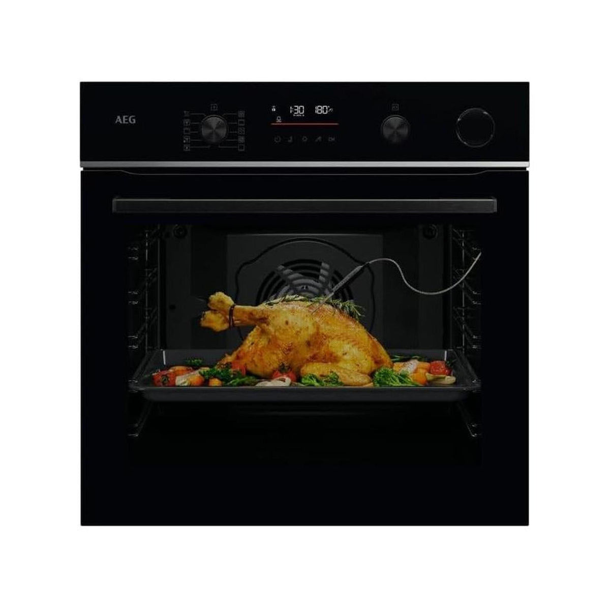 Aeg TR6PB53FSB Serie 6000 SenseCook Forno da Incasso elettrico ventilato Funzione Vapore Wifi 72Lt Classe A++ - Nero