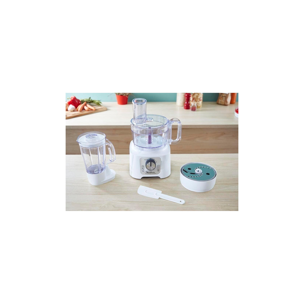 Moulinex FP544111 DoubleForce Compact Robot da cucina Multifunzione 800w