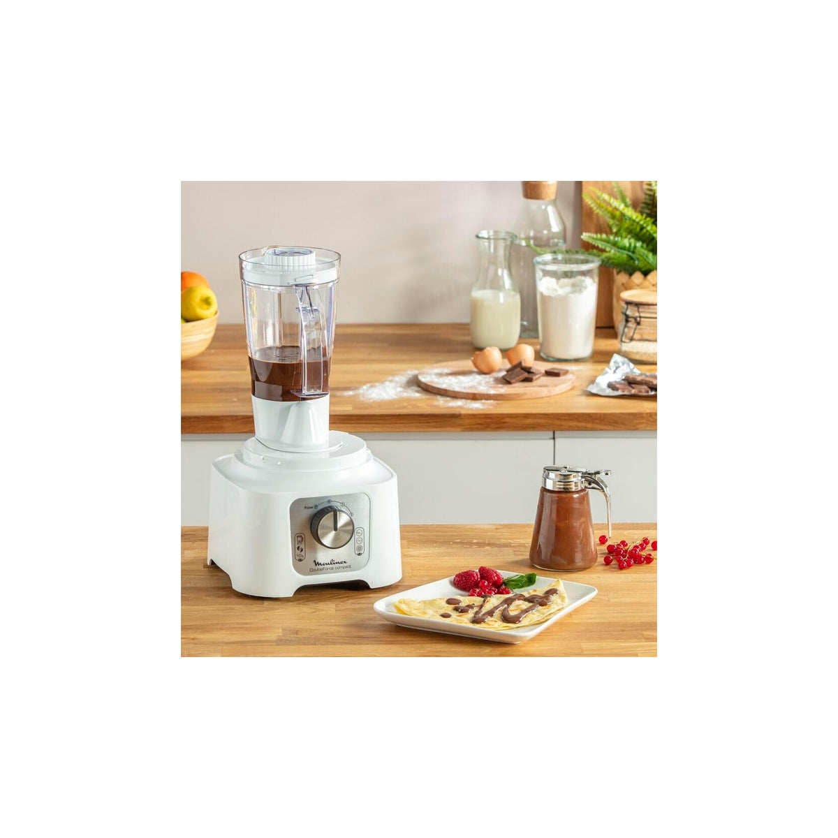 Moulinex FP544111 DoubleForce Compact Robot da cucina Multifunzione 800w