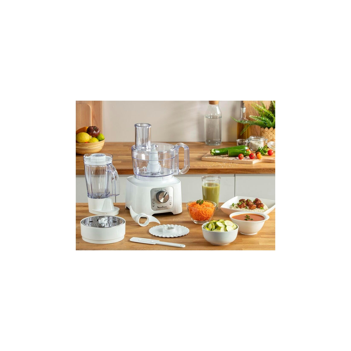 Moulinex FP544111 DoubleForce Compact Robot da cucina Multifunzione 800w