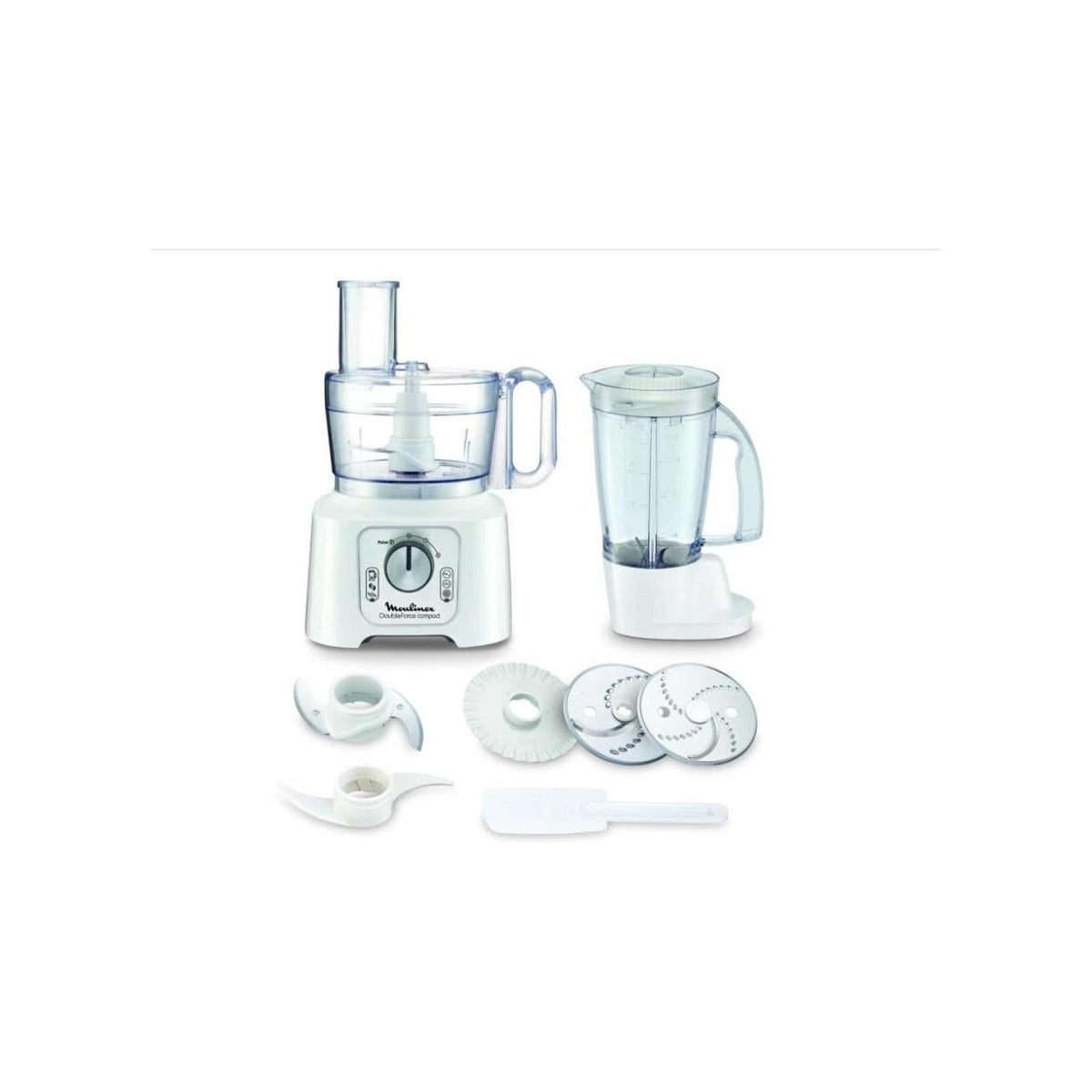 Moulinex FP544111 DoubleForce Compact Robot da cucina Multifunzione 800w