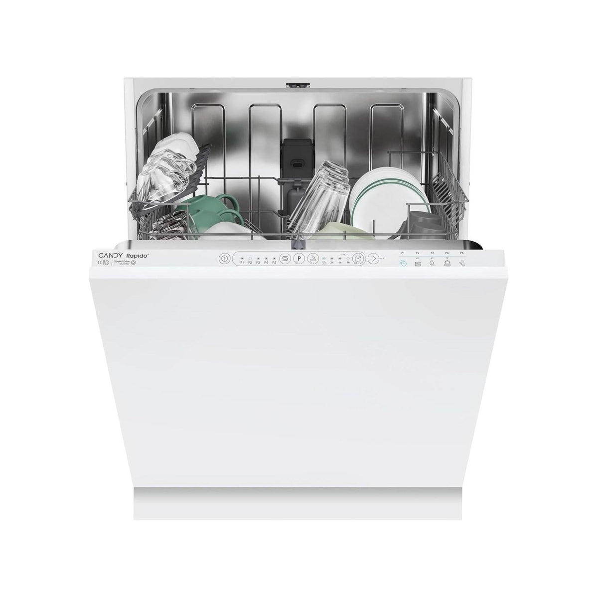 CANDY CI 3E53E0W LAVASTOVIGLIE DA INCASSO A SCOMPARSA TOTALE 13 COPERTI INVERTER CLASSE E - CI3E53E0W
