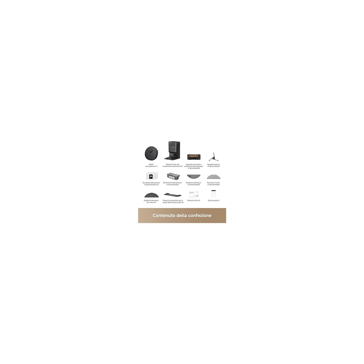 Dreame D20 PRO PLUS ROBOT LAVA/ASPIRA con base autosvuotante WIFI colore nero - D20PROPLUSBK
