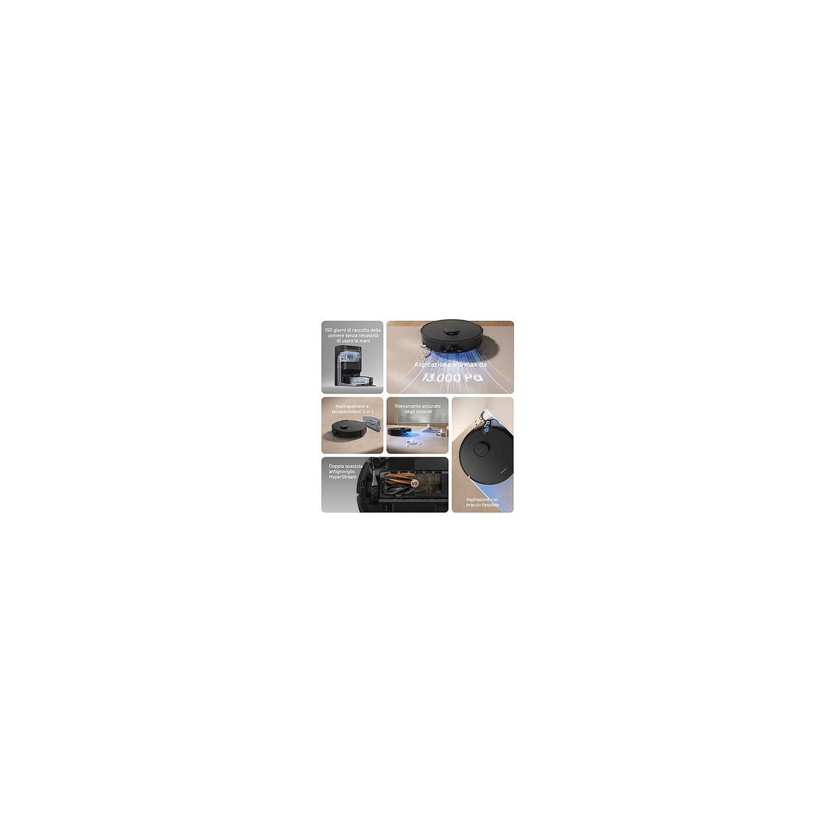 Dreame D20 PRO PLUS ROBOT LAVA/ASPIRA con base autosvuotante WIFI colore nero - D20PROPLUSBK