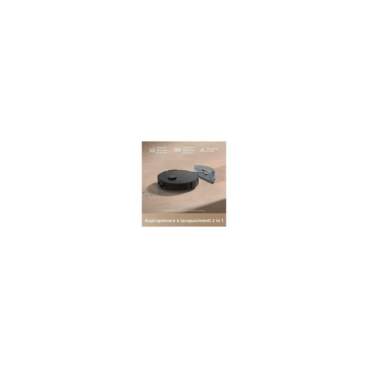 Dreame D20 PRO PLUS ROBOT LAVA/ASPIRA con base autosvuotante WIFI colore nero - D20PROPLUSBK