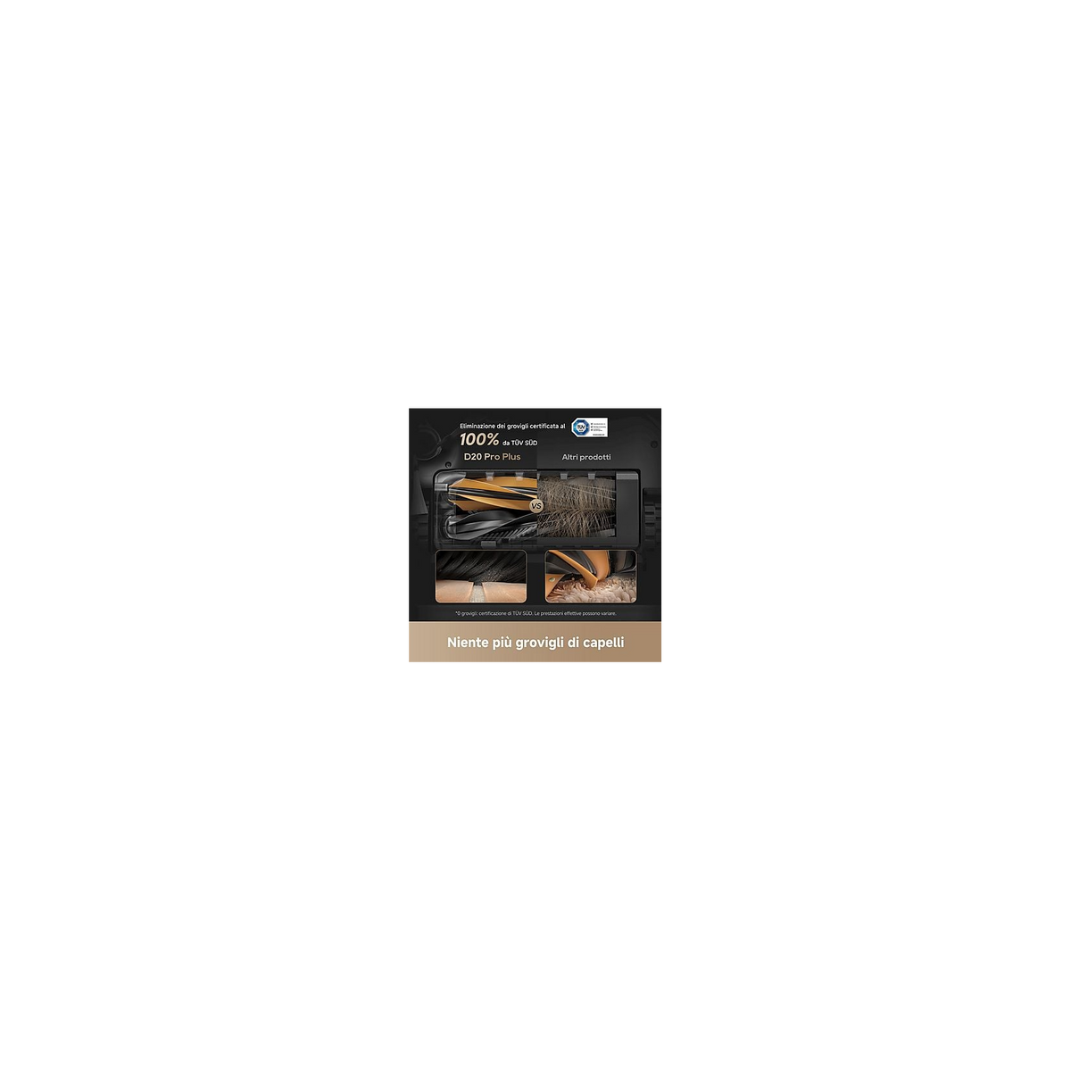 Dreame D20 PRO PLUS ROBOT LAVA/ASPIRA con base autosvuotante WIFI colore nero - D20PROPLUSBK
