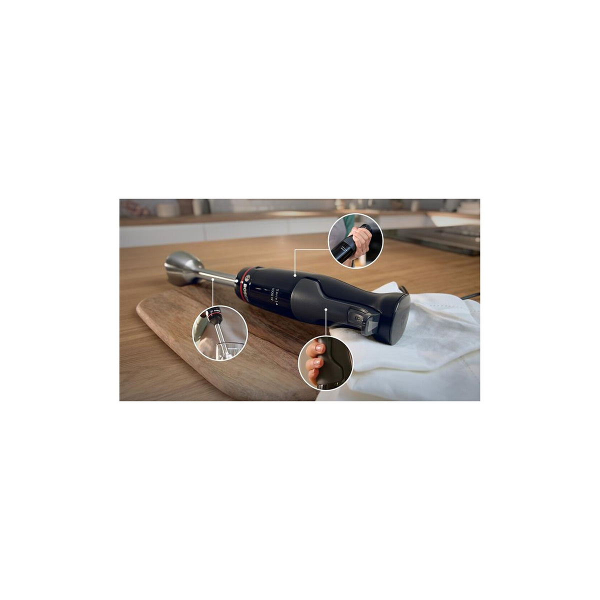 Bosch MSM4B610 Serie 4 Frullatore a immersione ErgoMaster 1000 W Nero