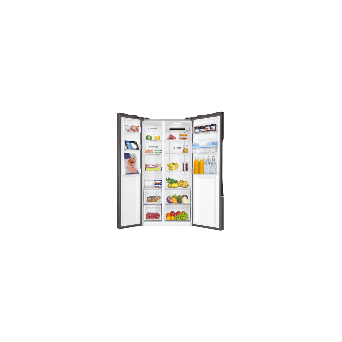HAIER HSR3918EWPG FRIGORIFERO SIDE BY SIDE 521LT TOTAL NO FROST CLASSE E COLORE INOX
