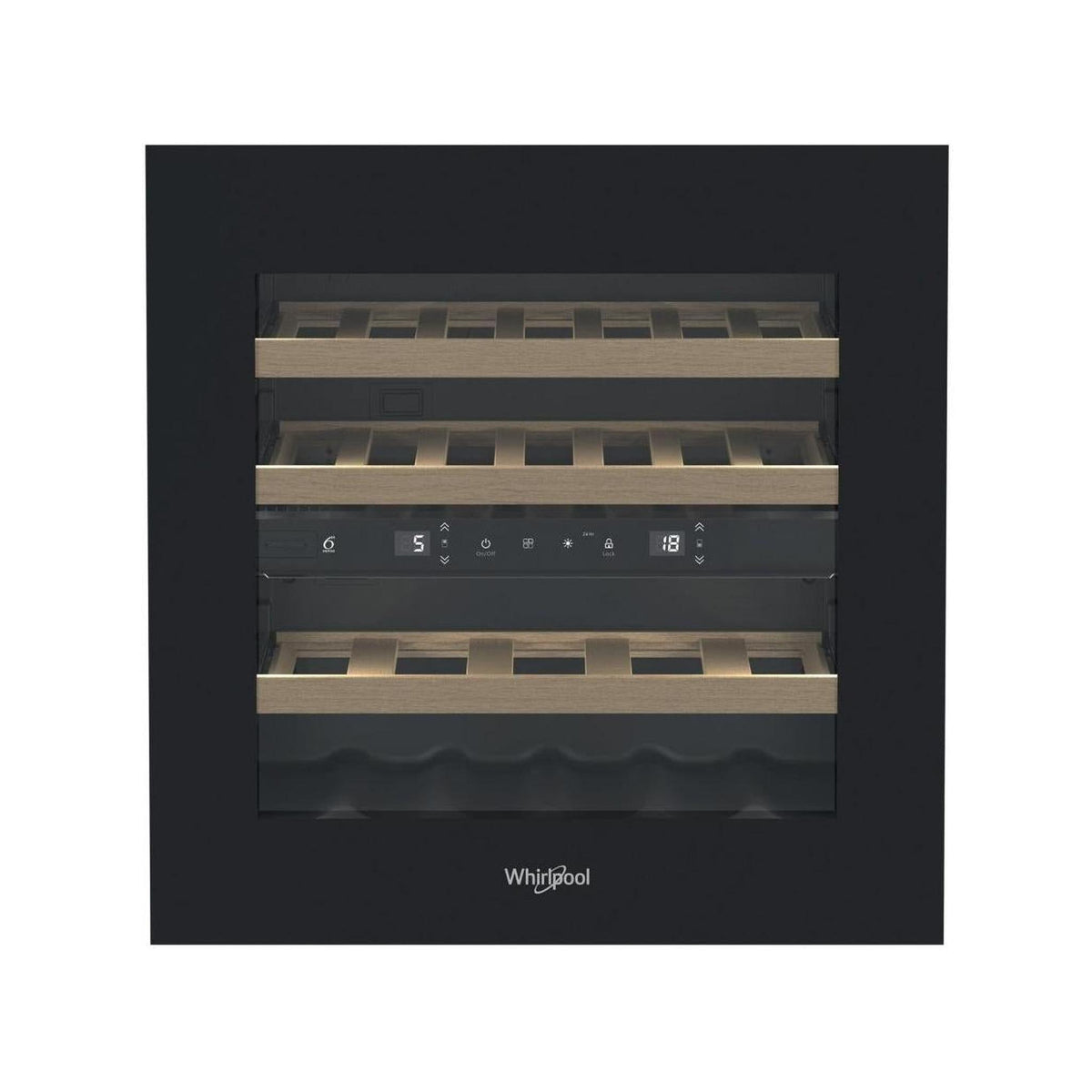 Whirlpool WHW60D2B Cantinetta vino da incasso 21 bottiglie capacità 65L classe F nera