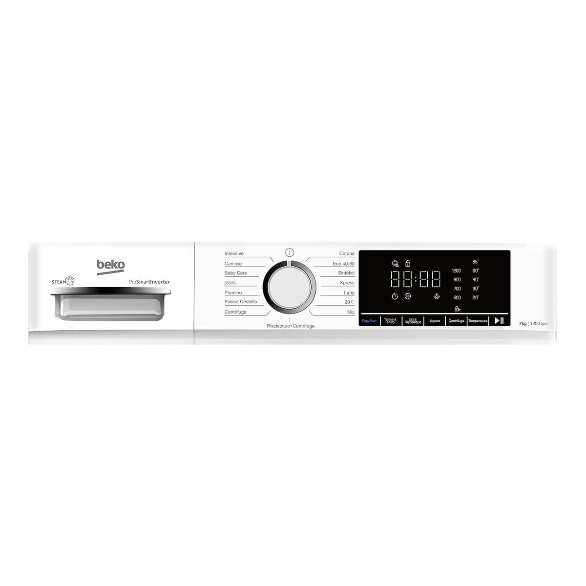 Beko BMX7126DB Lavatrice slim 48cm 7Kg 1200 giri Classe A