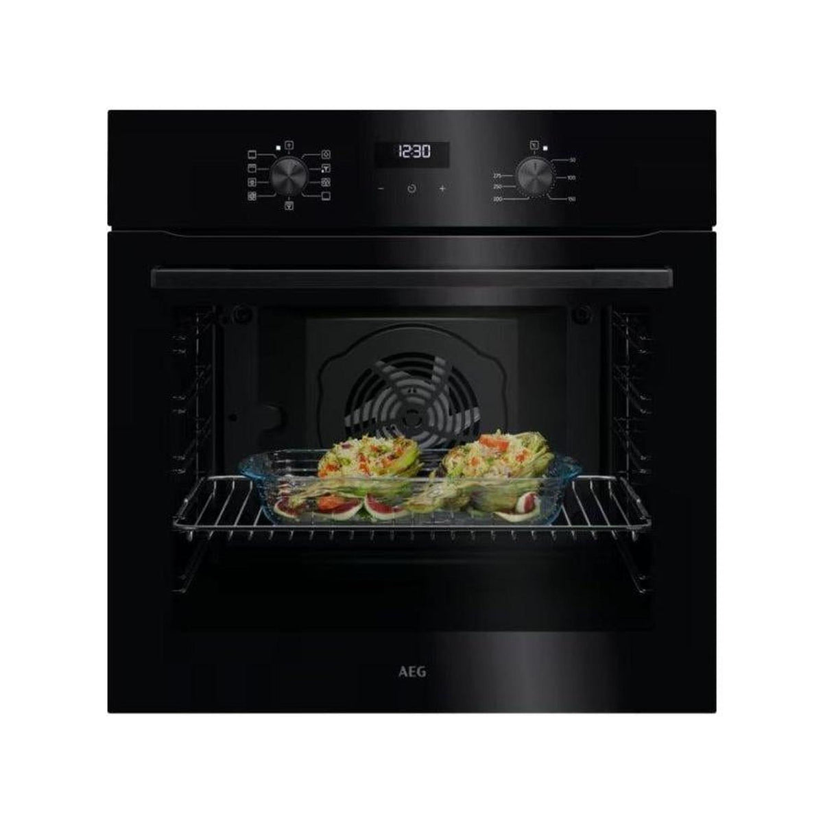 Aeg NBU5A20SK Forno da incasso Elettrivo ventilato Serie 5000 SurroundCook 72Lt Classe A+ - Nero