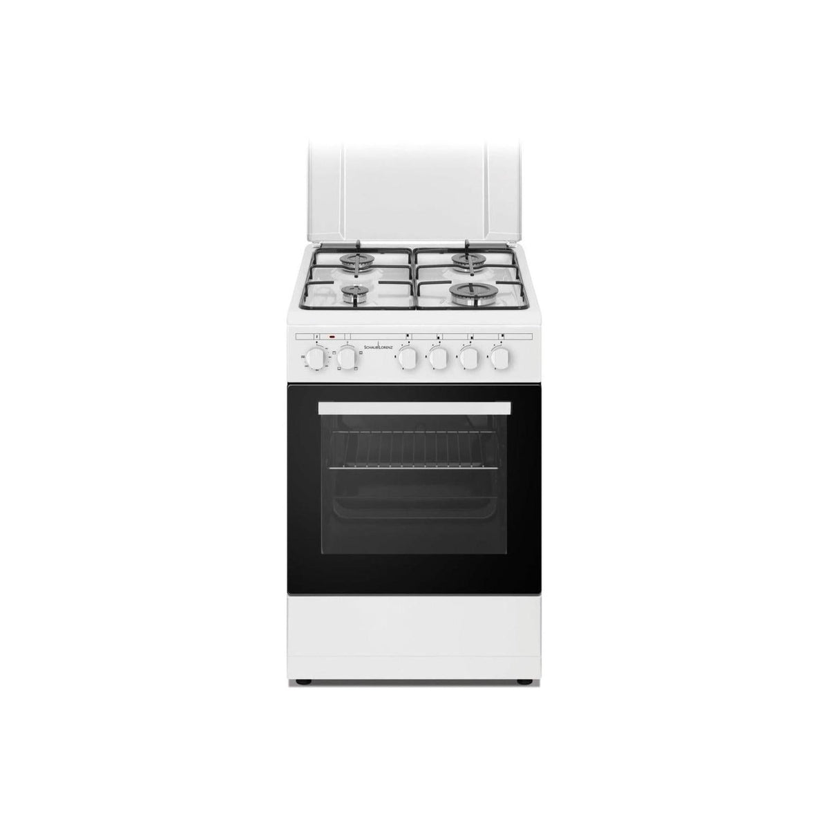 SCHAUB LORENZ SS450GEW CUCINA 50X50 4 FUOCHI FORNO A GAS BIANCO