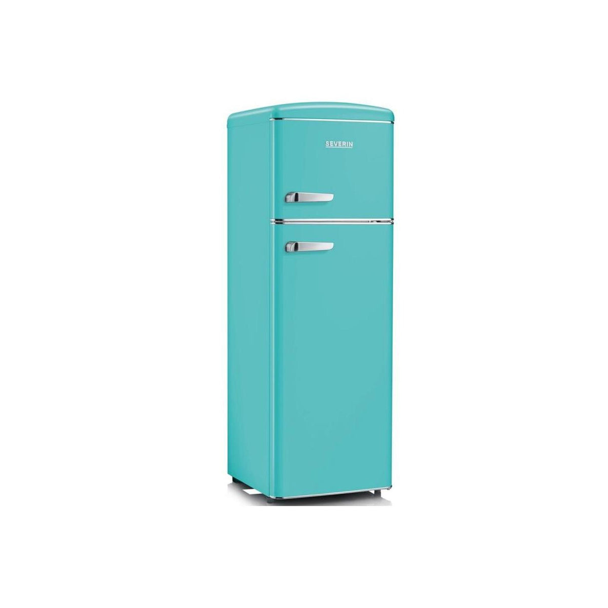 Severin RKG 8995 Frigorifero Doppia Porta Retrò 246Lt Cerniera a Destra Classe D - Colore Tiffany